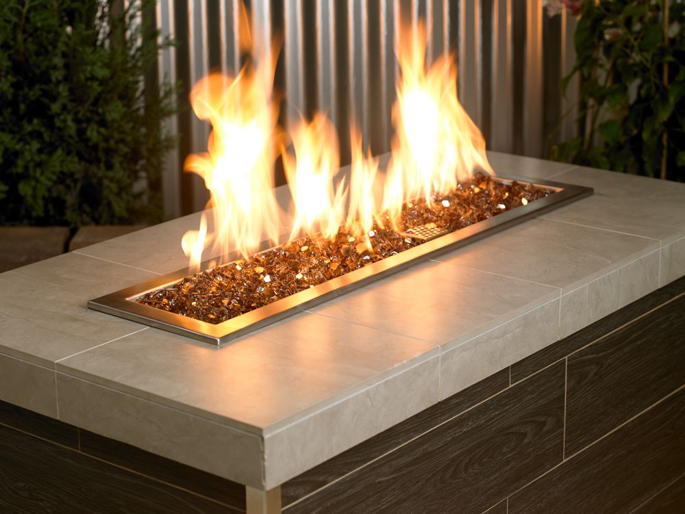 American Fire Glass Fire pit outdoors