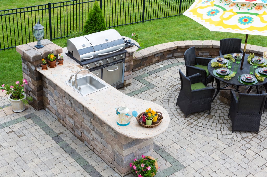 stone countertops for outdoor kitchens